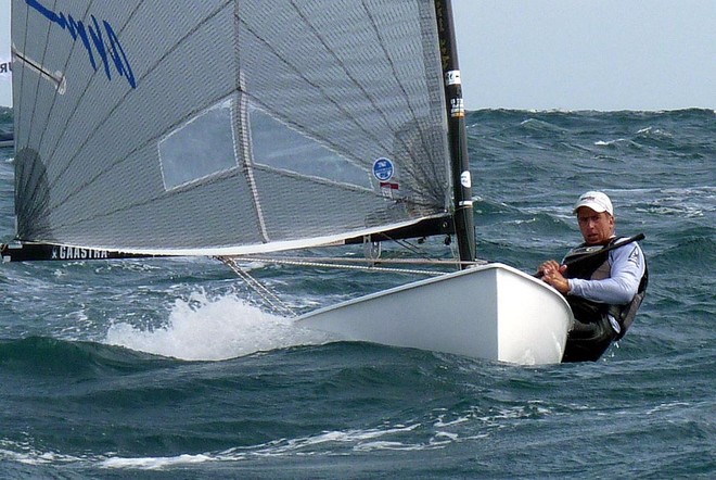 Pieter Jan Postma wins race 4 - Finns at Weymouth and Portland International Regatta 2011 © Robert Deaves/Finn Class http://www.finnclass.org